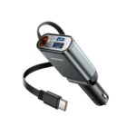 JR CCL07 45W 3 in 1 Retractable Car Charger