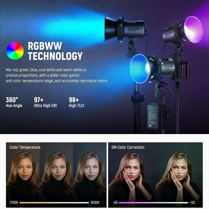 NEEWER MS60C RGBWW LED Video Light