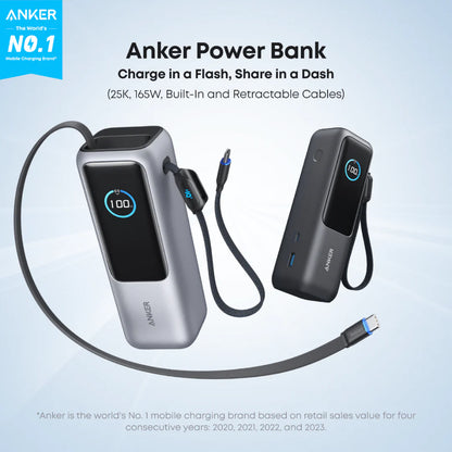 Anker Power Bank 25000mAh 165W Ultra-Fast Portable Charger