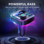 JOYROOM JR CCB01 48W Dual Mic Car Wireless FM Transmitter