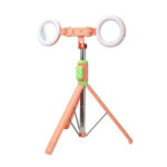 JC 18H Bluetooth Tripod Selfie Stick with two lights