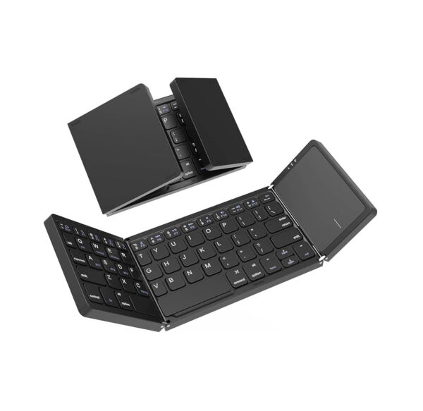 Foldable Wireless Bluetooth Keyboard with TouchPad