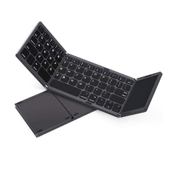 Foldable Wireless Bluetooth Keyboard with TouchPad