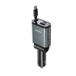 JR CCL07 45W 3 in 1 Retractable Car Charger