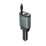 JR CCL07 45W 3 in 1 Retractable Car Charger