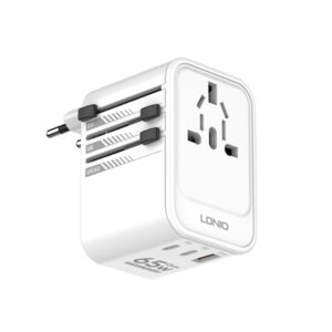 LDNIO 3 USB Ports 65W GaN Travel Adapter Z6