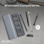 Promate 62-Pieces Cordless Electric Screwdriver Kit with LED Fill Light