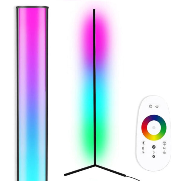 LED RGB Corner Floor Lamp with RGB Remote