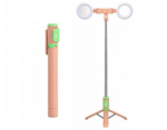JC 18H Bluetooth Tripod Selfie Stick with two lights