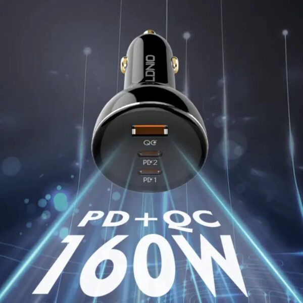 LDNIO C102 160W Super Fast Car Charger