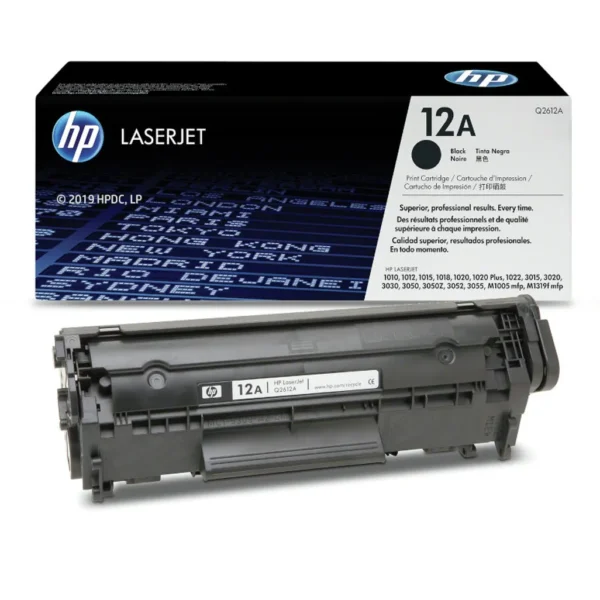 HP 12A Black Original LaserJet Toner Cartridge